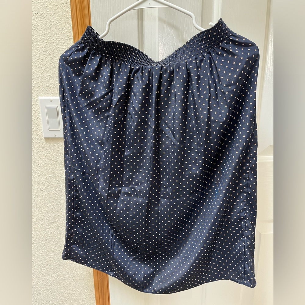 Suburban Petites Midi Skirt with dots.